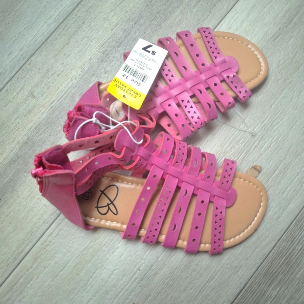 Pink Strappy Sandals